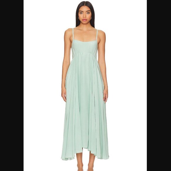 NWT Azeeza Rachel Midi Dress in Seaglass size XS - Picture 1 of 6
